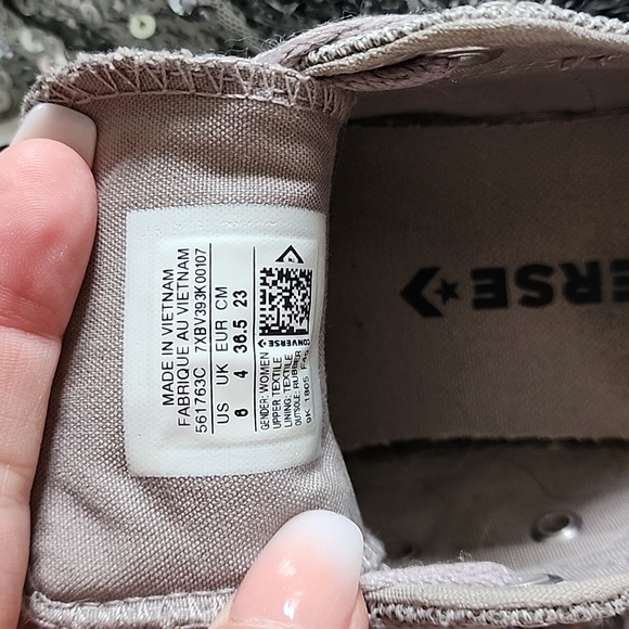 Converse Madison grey knit lo cut shoe ladies sz 6 - Picture 6 of 6